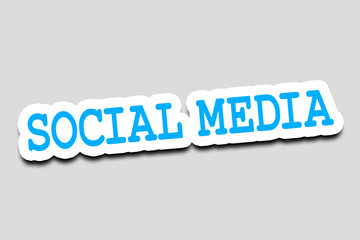 Social Media - 3D Text