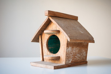 Obraz na płótnie Canvas Wooden bird house