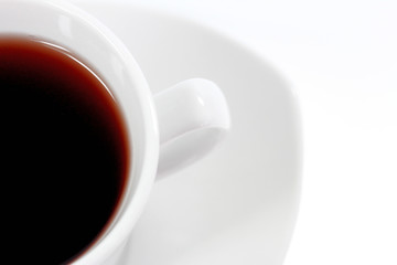 Teetasse weiß Detail