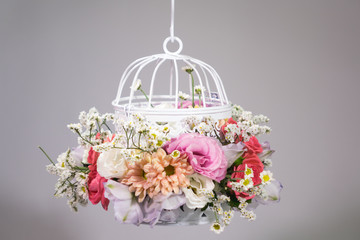 Beautiful flower cage 