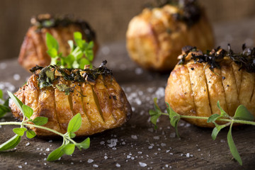 Hasselback  potatoes