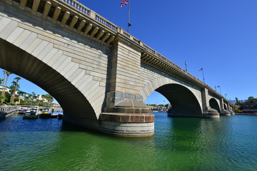 London Bridge at Lake Havasu in Arizona on a summers day