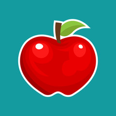 Red apple illustration
