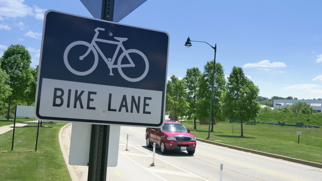 4K Bike Trail Sign Marker 4405