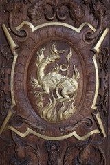 Salamandre de Fran&ccedil;ois Ier au ch&acirc;teau de Fontainebleau