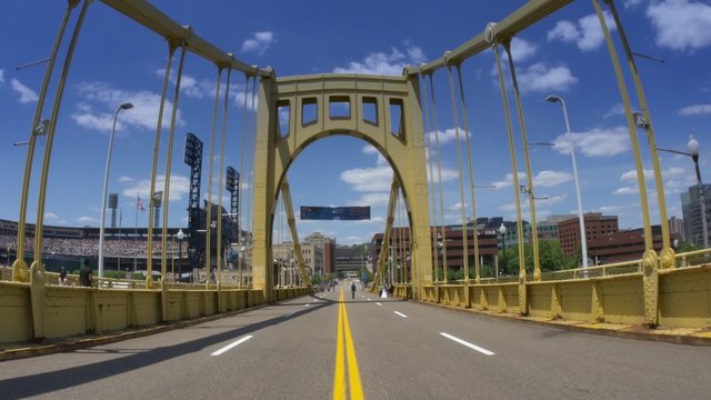 4K Roberto Clemente Bridge and PNC Park