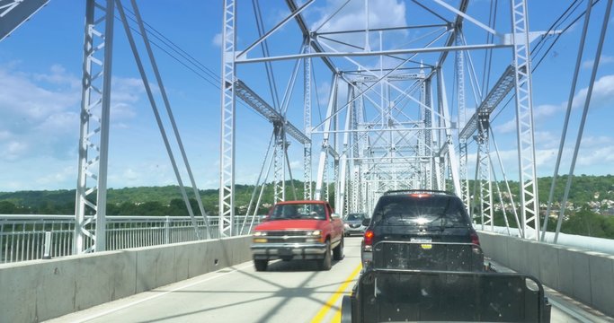 4K Stuck in Traffic on a Bridge