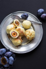 Potato Dumplings With Plums