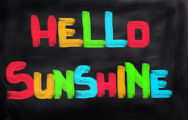 Obraz premium Hello Sunshine Concept