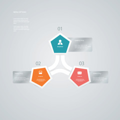 Infographics template vector. Infographic elements in menu