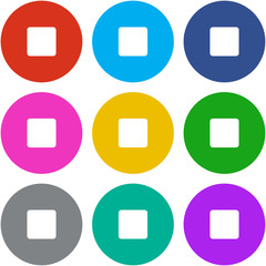 Flat Multicolor App Icon