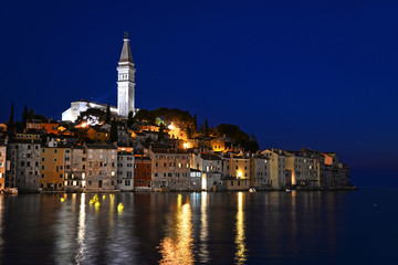 Fototapeta na wymiar Old town of Rovinj on Istrian peninsula, Croatia