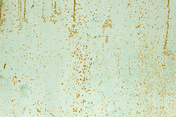 Color paint flaking and cracking texture. Rusty green painted texture. Grange backdrop