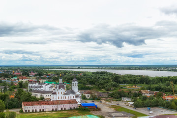 Fototapeta premium Tobolsk Church Zachariah and Elizabeth centre top view