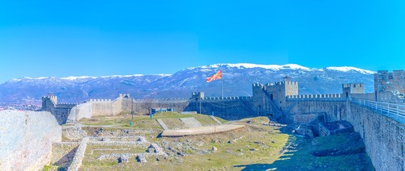 fortress of tzar samuel is nowadays in ruins. the only maintained part is outter fortification...