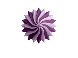 Purple circular spiral logo 
