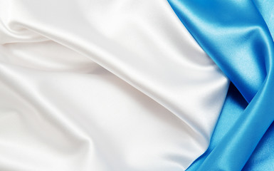 white and blue satin fabric for background