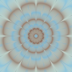 Fototapeta premium Psycho floral pattern generated texture