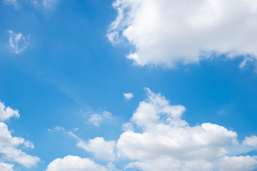 Fototapeta premium blue sky background with tiny clouds