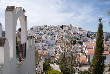 Vistas de Comares, pueblos de la Axarquía de Málaga
