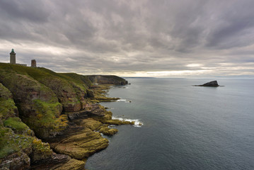 La pointe du cap Fréhel (22240 Plévenon), département des Côtes-d'Armor en région Bretagne, France