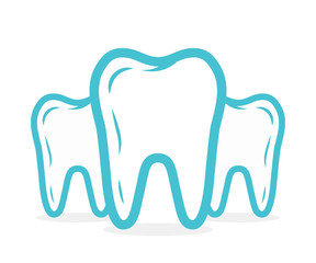 Vector dental or tooth logo. Tooth vector icon