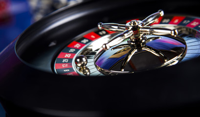 Roulette table in a casino