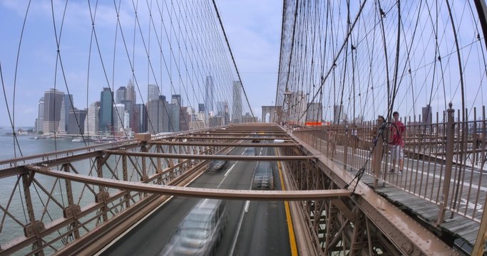 4K Timelapse Traffic on Brooklyn Bridge