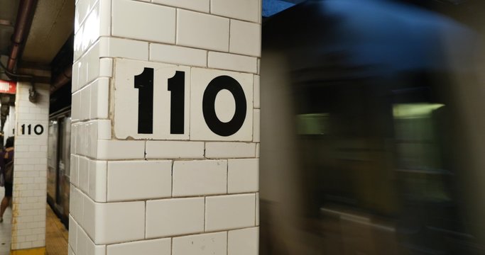 4K Manhattan 110th Street Subway Station