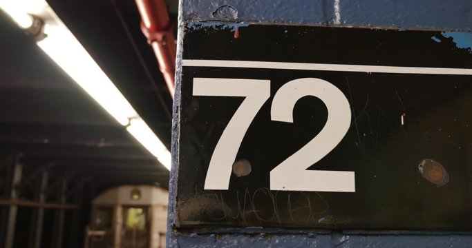 4K Manhattan 72nd Street Subway Station