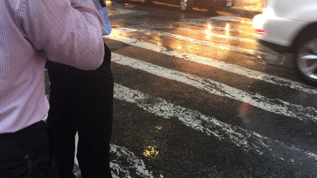 Rainy Day Manhattan Pedestrians
