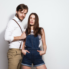 Portrait of a beautiful young couple.