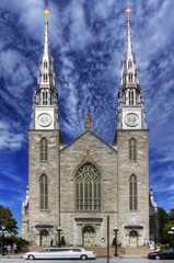 Fototapeta na wymiar Notre Dame Cathedral, Ottawa, Canada