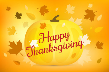 Thanksgiving day illustration card