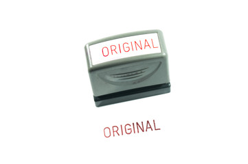 Original rubber stamp isolated on white background

