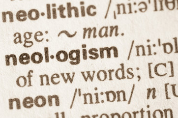 Dictionary definition of word neologism
