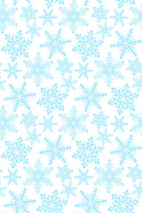 Seamless snowflakes pattern