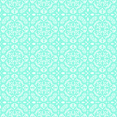 Turquoise lace pattern