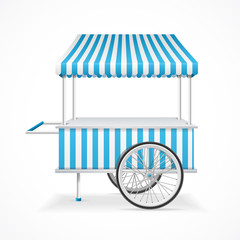 Market Cart. Vector