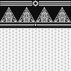 vintage background frame design black