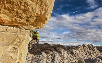 Climber on the edge.