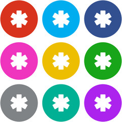 Obraz premium Flat Multicolor App Icon