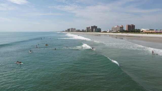 Surfing in Jacksonville Beach, Florida