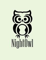 Night Owl Logo, art vector design