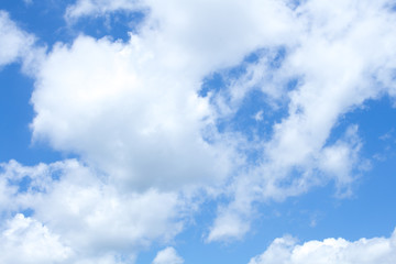 Naklejka na ściany i meble Blue sky with cloud, sky background