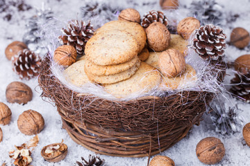 Christmas cookies.selective focus
