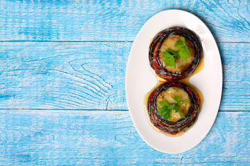Parmigiana di melanzane: baked eggplant - italy, sicily cousine