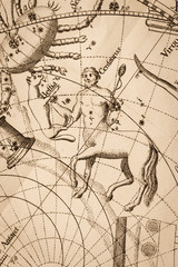 アンティークの天体図