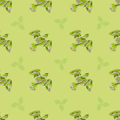 Seamless pattern with birds
