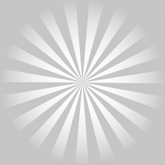 Obraz premium Retro radial background gray illustration sun